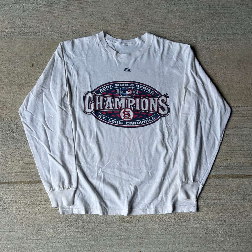 Vintage 2006 St Louis Cardinals World Series Champions Long Sleeve Shirt